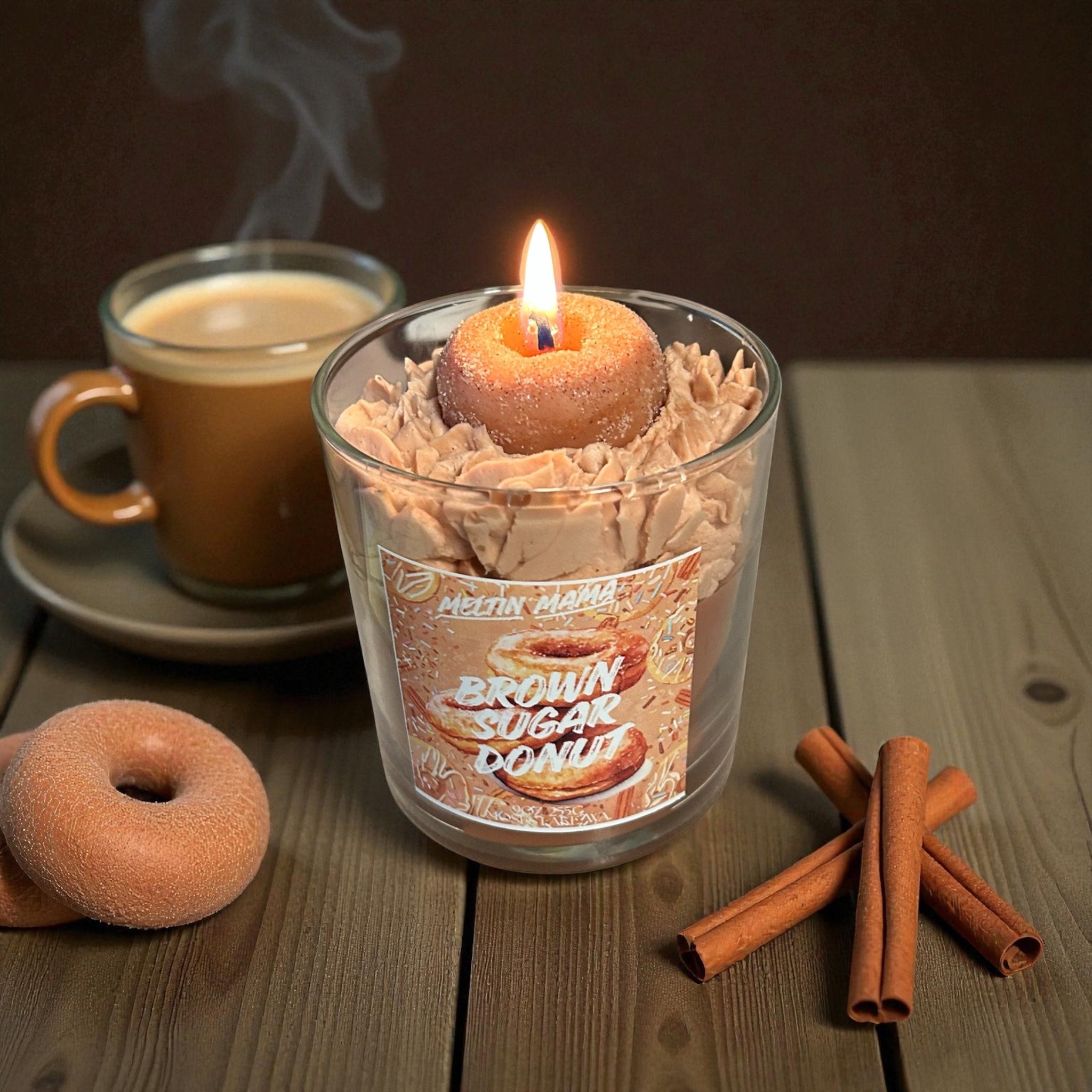 Savor the comforting sweetness of Cinnamon Sugar Donut — a scent that feels like a warm hug fresh from the bakery. Golden fried dough dusted in sparkling cinnamon sugar fills the air with cozy nostalgia, while hints of vanilla glaze and brown sugar swirl together in delicious harmony. Light this candle and let your space glow with the irresistible aroma of sweet comfort — soft, sugary, and perfectly spiced.